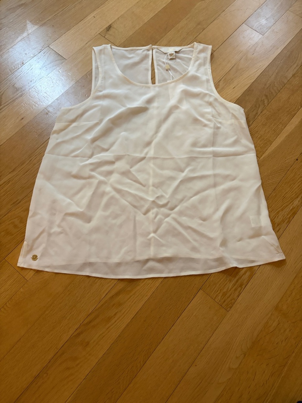 Lilly Pulitzer Sleeveless Cream Silk Shell Top - Women